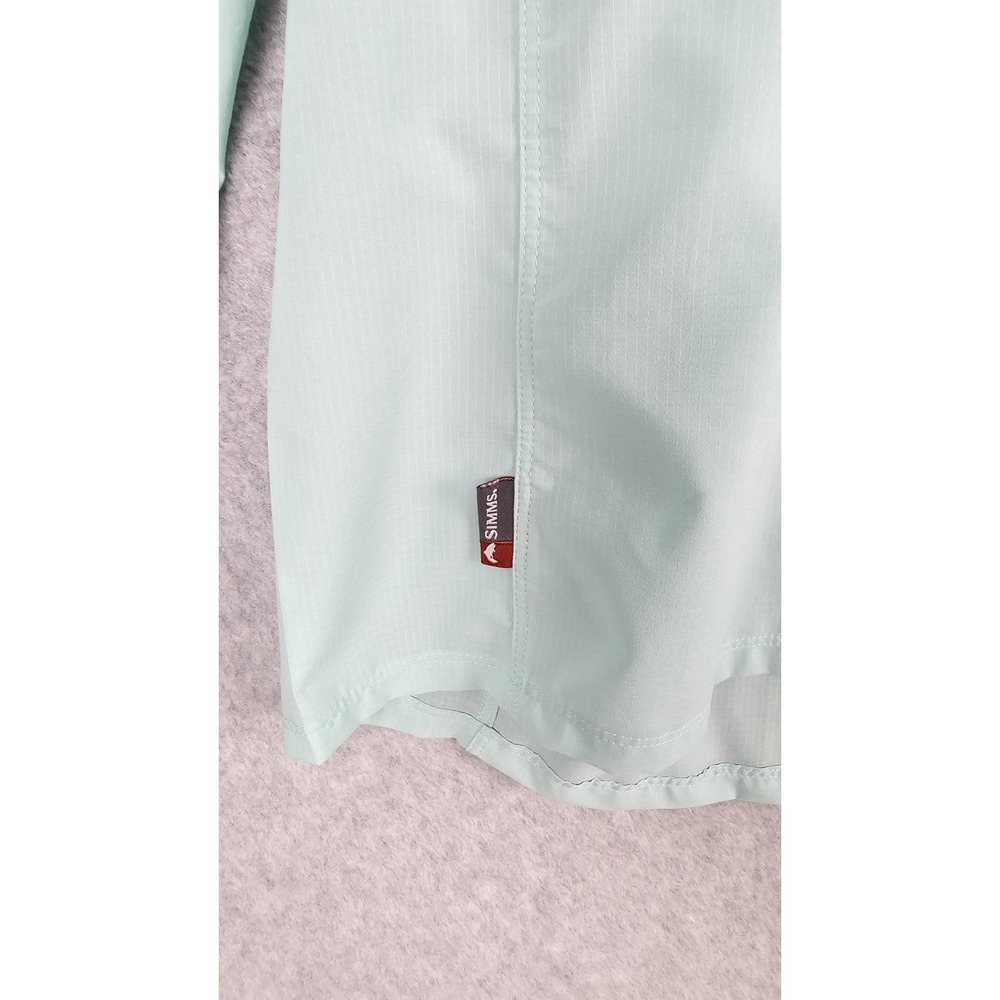 Mens SIMMS G4 Fishing Shirt Size 2XL XXL Long Sleeve Light Green - Picture 5 of 14